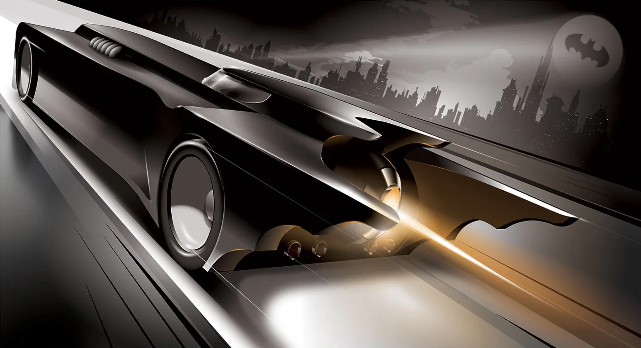 Awesome Batman: The Animated Series Batmobile Poster Artist Craig Drake